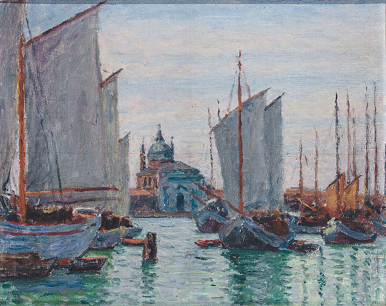 Schiffe an der Zattere in Venedig